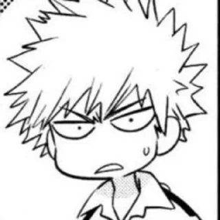 😰 emoji Бакуго Telegram sticker 4 of 23