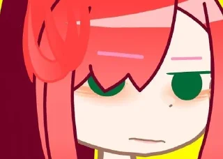 😑 emoji 🌷| Рена и Рейчел. ➡️ @Ctikerubot Telegram sticker 11 of 13