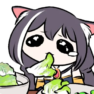 Sticker from Sad Kyaru-chan 2 @Sad_Kyaru_Chan