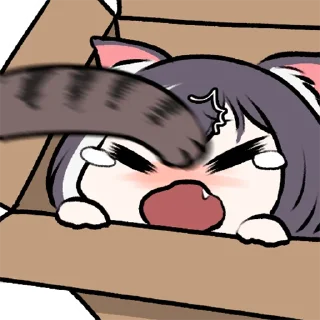 Sticker from Sad Kyaru-chan 2 @Sad_Kyaru_Chan