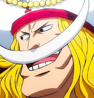 🤩 emoji Эдвард Ньгейт @one_piece_stiker777 @TgEmodziBot Telegram sticker 23 of 51