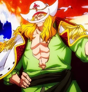 🤩 emoji Эдвард Ньгейт @one_piece_stiker777 @TgEmodziBot Telegram sticker 20 of 51