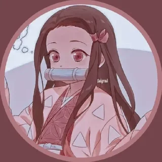 ⭐️ emoji Незуко-чан🌸 (@knystikerkrd) @pinterest_to_stickerbot Telegram sticker 23 of 120