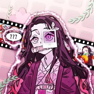 ⭐️ emoji Незуко-чан🌸 (@knystikerkrd) @pinterest_to_stickerbot Telegram sticker 9 of 120