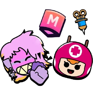 😮 emoji Madonna Emz & Nurse Bea Telegram sticker 6 of 10