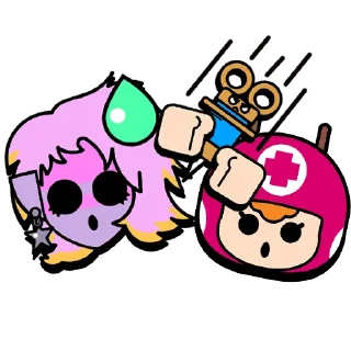 😈 emoji Madonna Emz & Nurse Bea Telegram sticker 7 of 10