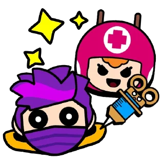🤩 emoji Madonna Emz & Nurse Bea Telegram sticker 1 of 10