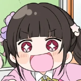 🎓 emoji жёсткий d4dj. Telegram sticker 24 of 90