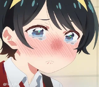 😢 emoji Kanojo, Okarishimasu 2 @fixfox Telegram sticker 3 of 44