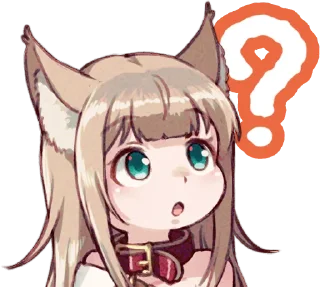 🤔 emoji Kinako (Osakana Neko) :: @line_stickers Telegram sticker 5 of 40