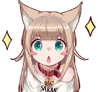 Kinako (Osakana Neko) :: @line_stickers sticker 2