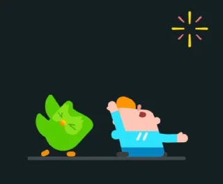 😄 emoji Duolingo @sozdat_stikery_bot Telegram sticker 17 of 28