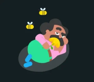 🤓 emoji Duolingo @sozdat_stikery_bot Telegram sticker 24 of 28