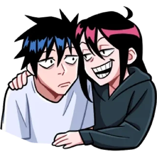 😁 emoji Икки и Мори Telegram sticker 17 of 49