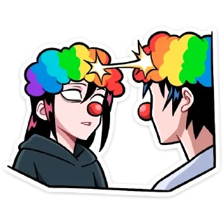 🤡 emoji Икки и Мори • @TgStickery Telegram sticker 5 of 48