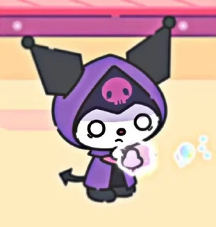 🍧 emoji 💜🪻kuromi🪻💜 Telegram sticker 21 of 41