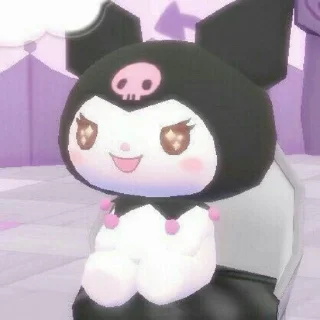 🍧 emoji 💜🪻kuromi🪻💜 Telegram sticker 7 of 41
