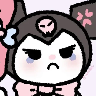 🍧 emoji 💜🪻kuromi🪻💜 Telegram sticker 11 of 41