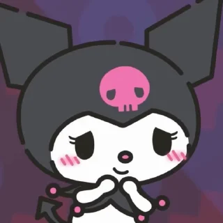 🍧 emoji 💜🪻kuromi🪻💜 Telegram sticker 16 of 41