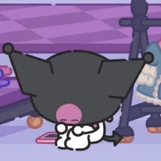 🍧 emoji 💜🪻kuromi🪻💜 Telegram sticker 15 of 41