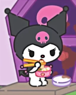 🍧 emoji 💜🪻kuromi🪻💜 Telegram sticker 20 of 41