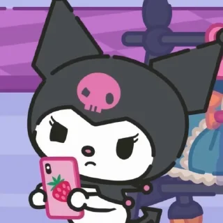 🍧 emoji 💜🪻kuromi🪻💜 Telegram sticker 14 of 41