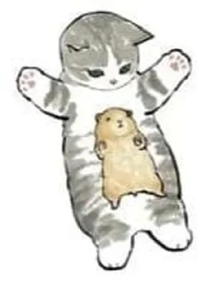 Sticker from Нарисованные котики