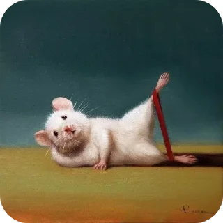 Sticker from gym rat