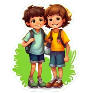 Sticker from Мальчик и девочка @Liveisstickers