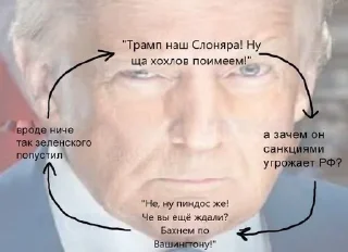 Sticker from Трамп @unianidinaxu