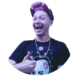 👍 emoji Oxxxymiron @stickernayaa Telegram sticker 18 of 27
