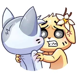 😠 emoji Ванилька и Бисквит Telegram sticker 12 of 48