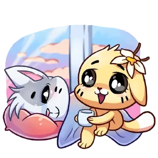 😴 emoji Ванилька и Бисквит Telegram sticker 23 of 48