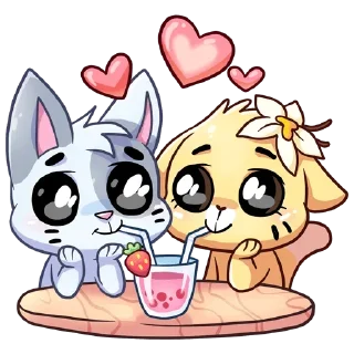 ❤ emoji Ванилька и Бисквит Telegram sticker 6 of 48
