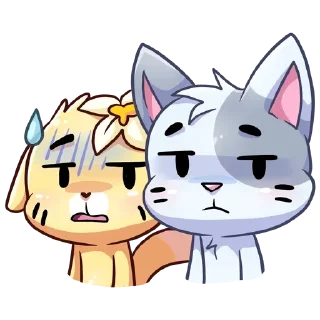 😰 emoji Ванилька и Бисквит Telegram sticker 7 of 48