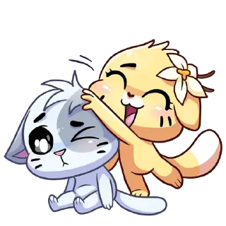 😉 emoji Ванилька и Бисквит Telegram sticker 17 of 48