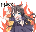 😡 emoji Tsundere Cat Girl Miyako Telegram sticker 20 of 40