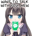 📱 emoji Tsundere Cat Girl Miyako Telegram sticker 24 of 40