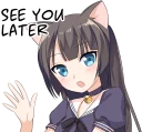 👋 emoji Tsundere Cat Girl Miyako Telegram sticker 22 of 40