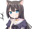 😁 emoji Tsundere Cat Girl Miyako Telegram sticker 5 of 40