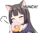🍩 emoji Tsundere Cat Girl Miyako Telegram sticker 10 of 40