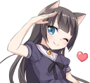 👋 emoji Tsundere Cat Girl Miyako Telegram sticker 14 of 40