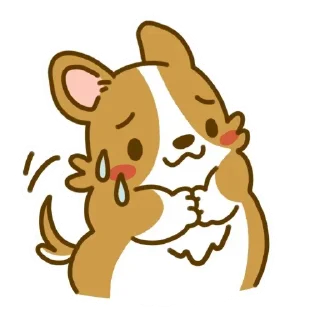 Sticker from animated corgi 🐶