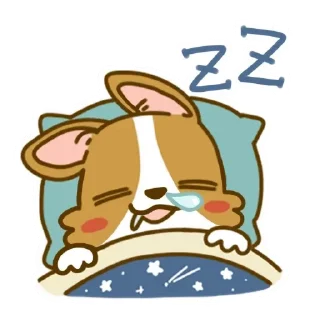 Sticker from animated corgi 🐶