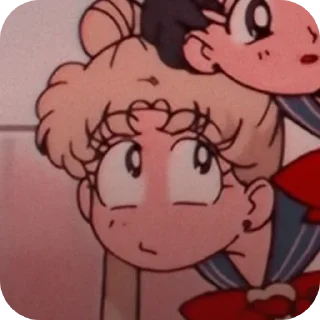 😕 emoji Sailor_moon 🌙  🌙 Telegram sticker 24 of 33