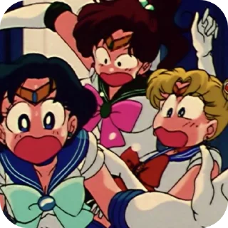 😱 emoji Sailor_moon 🌙  🌙 Telegram sticker 16 of 33