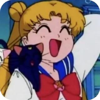 😁 emoji Sailor_moon 🌙  🌙 Telegram sticker 18 of 33