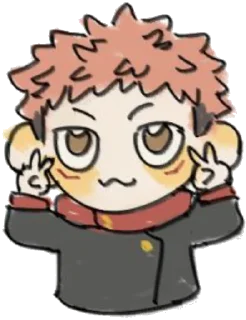 ✌️ emoji JJK @JujutsuKaisenOrg / @NarutoOfficialStick Telegram sticker 2 of 120