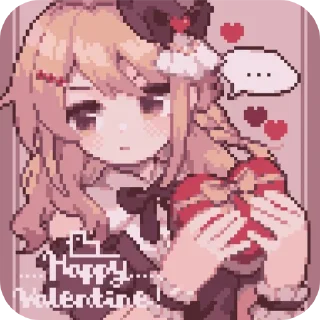 🔳 emoji Anime girls - Чаёк Telegram sticker 19 of 120