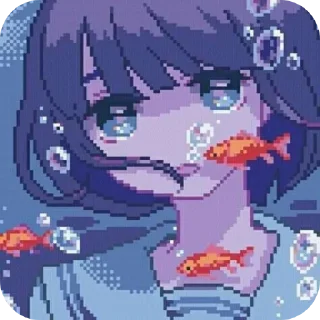 🔳 emoji Anime girls - Чаёк Telegram sticker 24 of 120